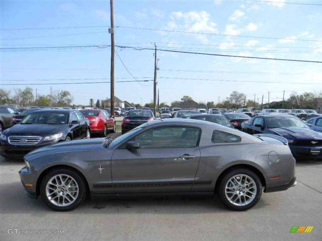2012 Mustang V6 Premium Coupe - Sterling Gray Metallic / Charcoal Black photo #8