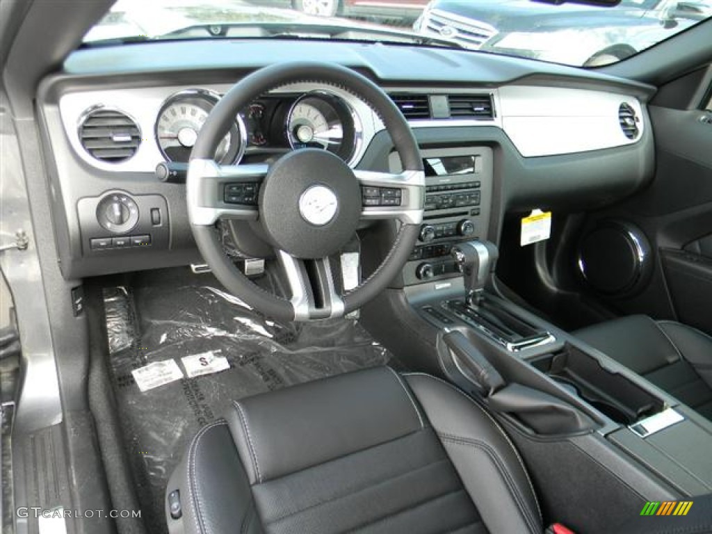 2012 Mustang V6 Premium Coupe - Sterling Gray Metallic / Charcoal Black photo #12