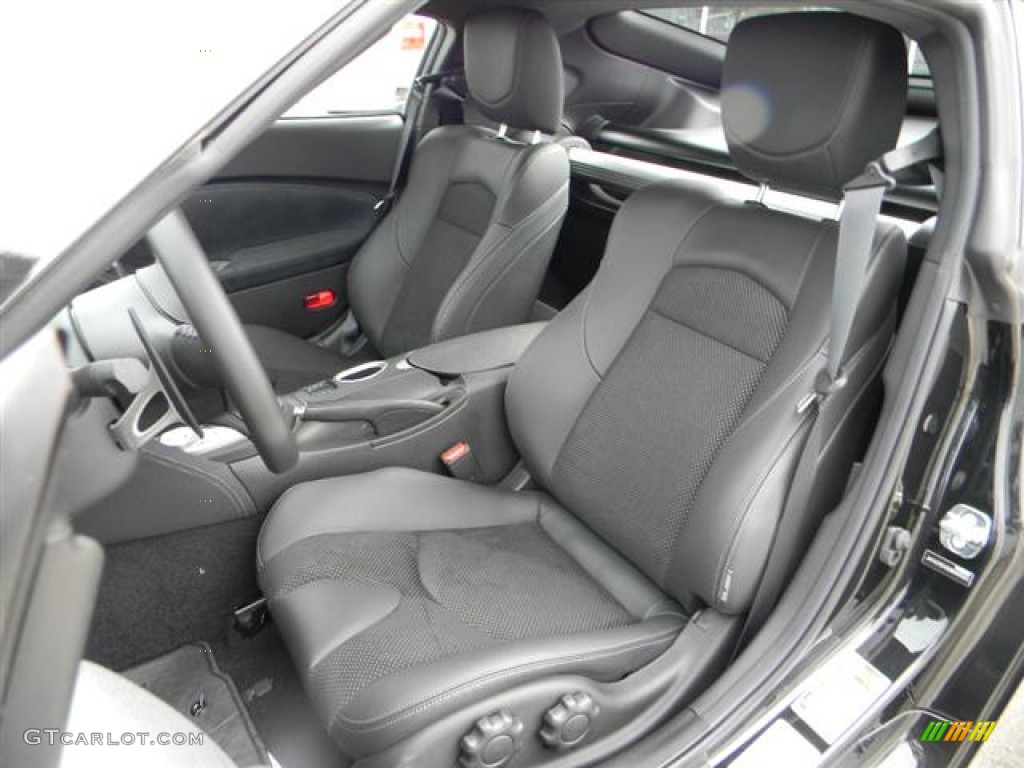 Black Interior 2012 Nissan 370Z Sport Touring Coupe Photo #58684683
