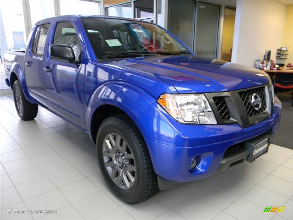 Metallic Blue 2012 Nissan Frontier SV Sport Appearance Crew Cab Exterior Photo #58685440