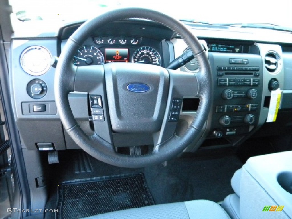 2012 Ford F150 XLT SuperCrew Steel Gray Dashboard Photo #58685497