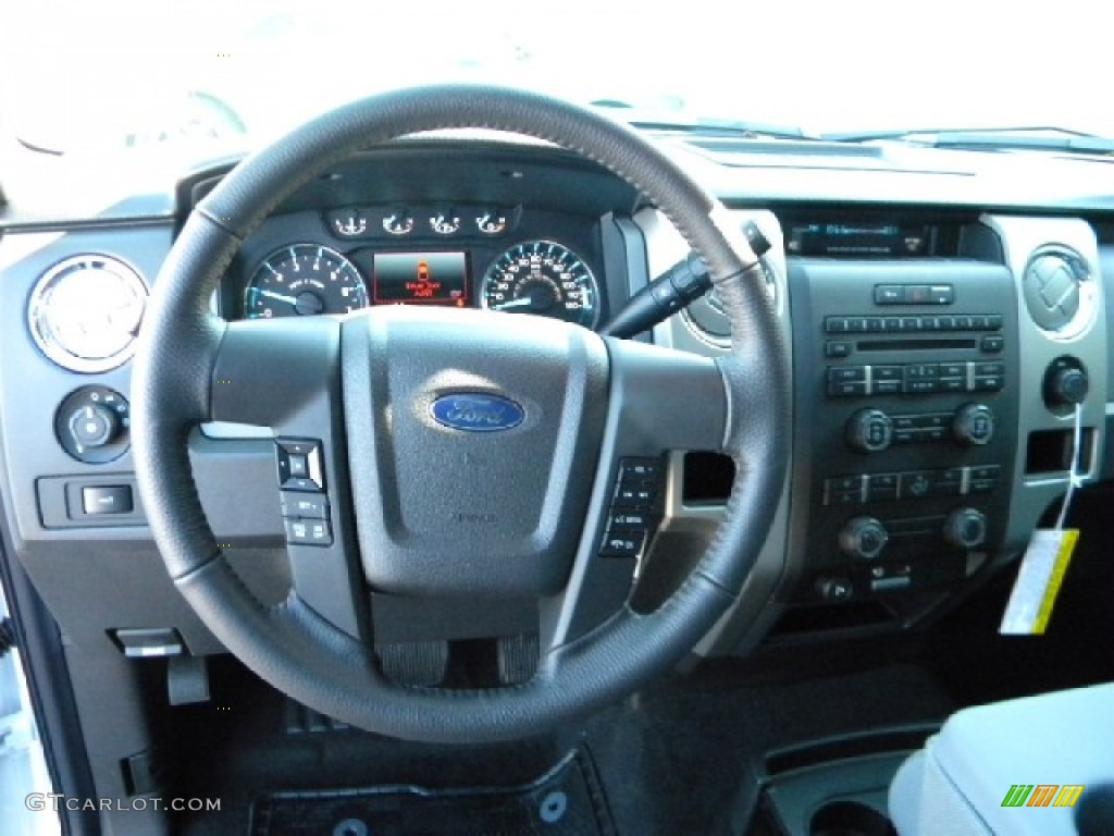 2012 Ford F150 XLT SuperCrew Steel Gray Dashboard Photo #58685593