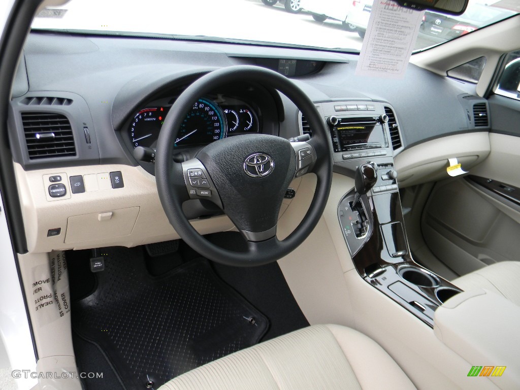 2012 Toyota Venza LE Ivory Dashboard Photo #58685904