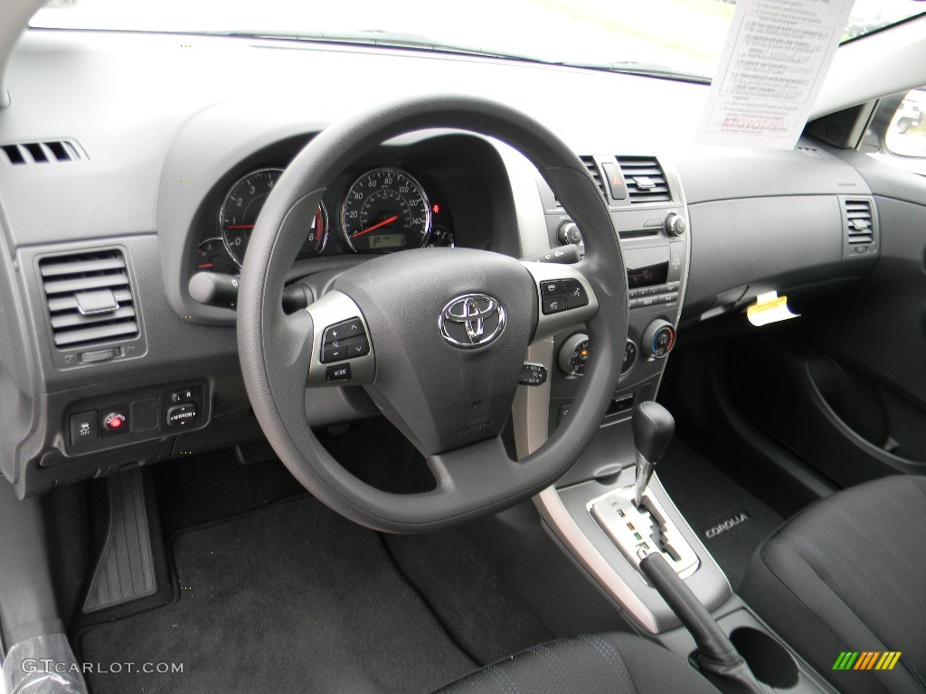 2011 Corolla S - Super White / Dark Charcoal photo #12