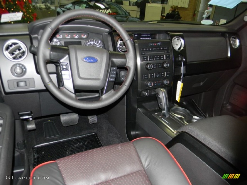 FX Sport Appearance Black/Red Interior 2012 Ford F150 FX2 SuperCrew Photo #58687579