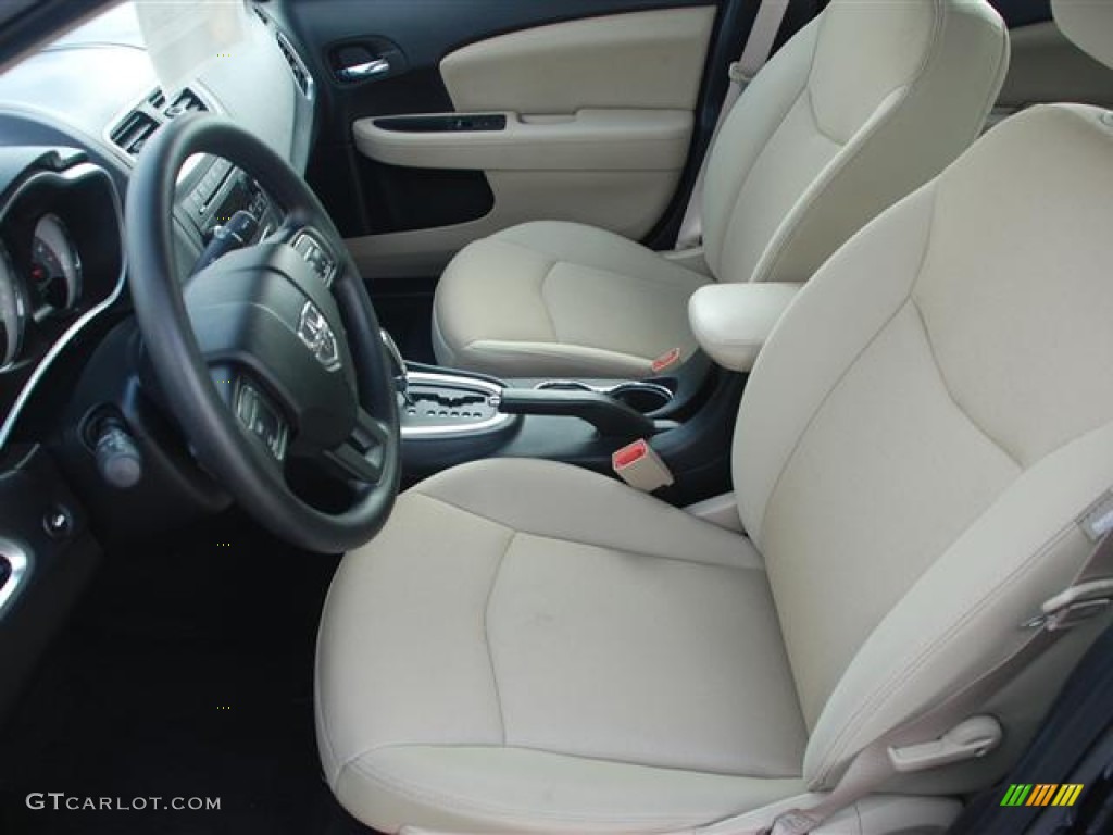 Black/Light Frost Beige Interior 2011 Dodge Avenger Express Photo #58687977