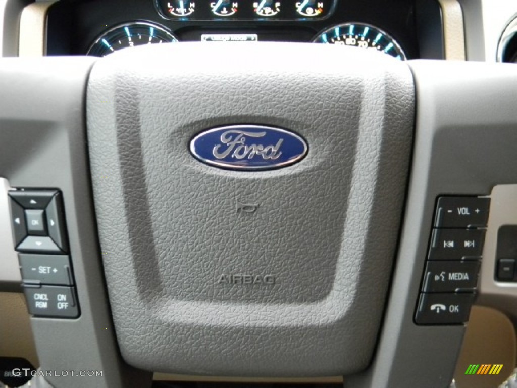 2011 F150 Lariat SuperCrew - Oxford White / Pale Adobe photo #11