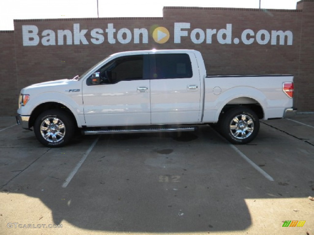 2011 F150 Lariat SuperCrew - Oxford White / Black photo #5