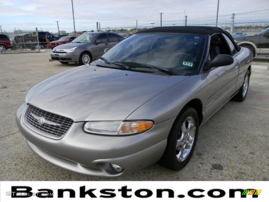 1998 Sebring JXi Convertible - Bright Platinum Metallic / Agate Black/Light Camel photo #1