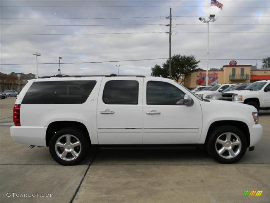 2011 Suburban LTZ - Summit White / Light Cashmere/Dark Cashmere photo #4