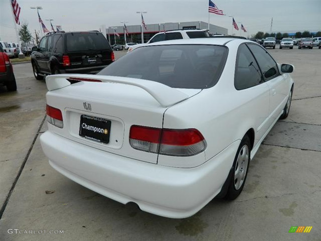 2000 Civic EX Coupe - Taffeta White / Dark Gray photo #5