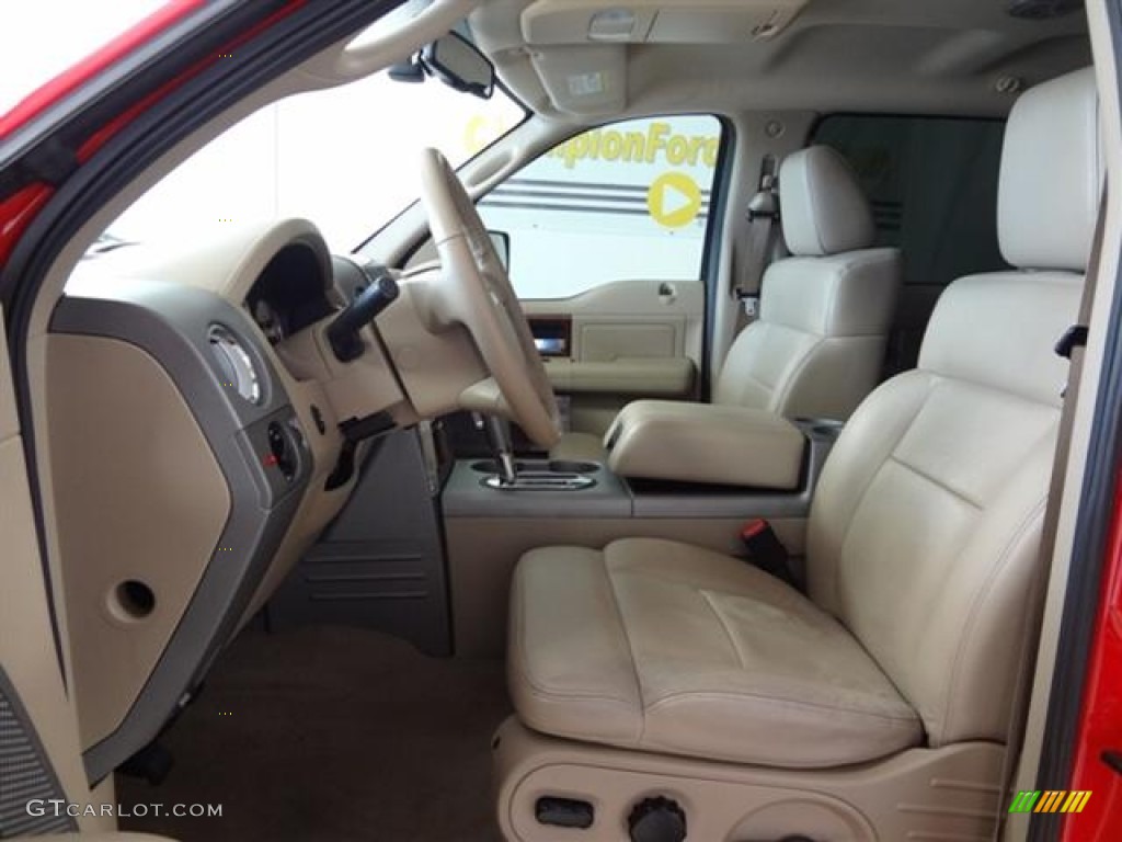 2006 F150 Lariat SuperCrew - Bright Red / Tan photo #10