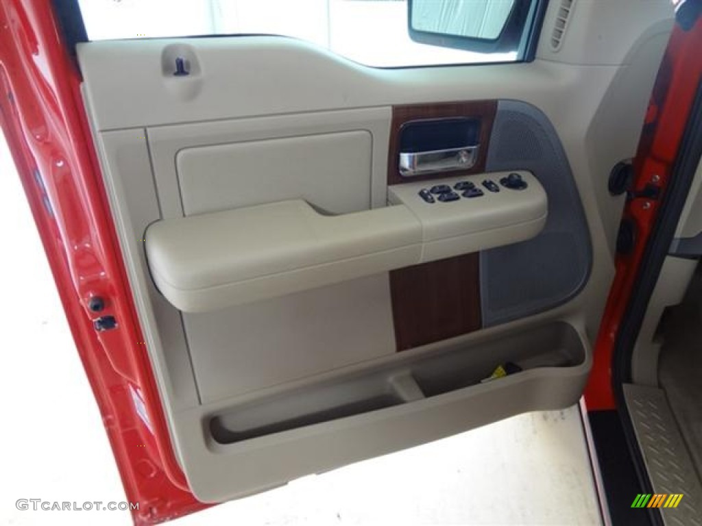 2006 F150 Lariat SuperCrew - Bright Red / Tan photo #12