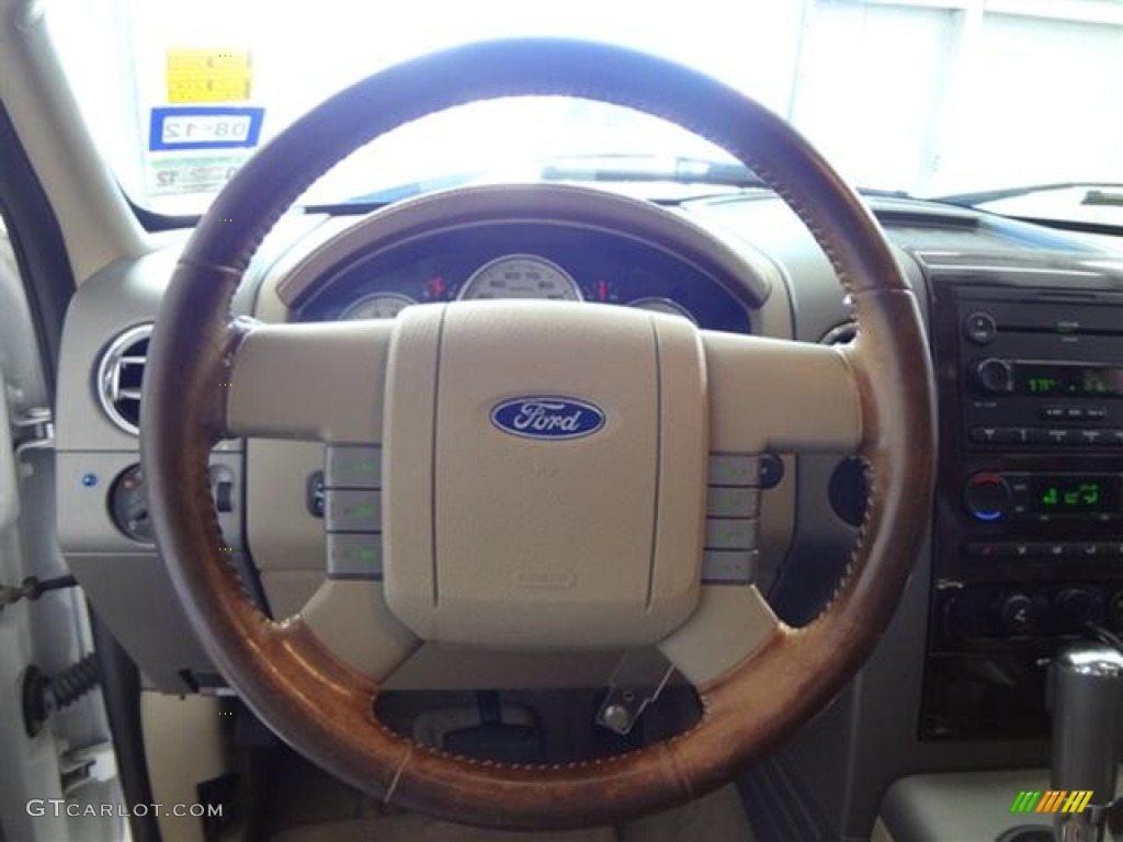 2005 F150 King Ranch SuperCrew 4x4 - Oxford White / Castano Brown Leather photo #17