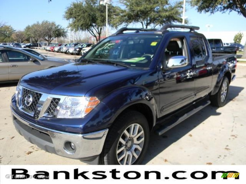2011 Frontier SL Crew Cab - Navy Blue / Charcoal Leather photo #1