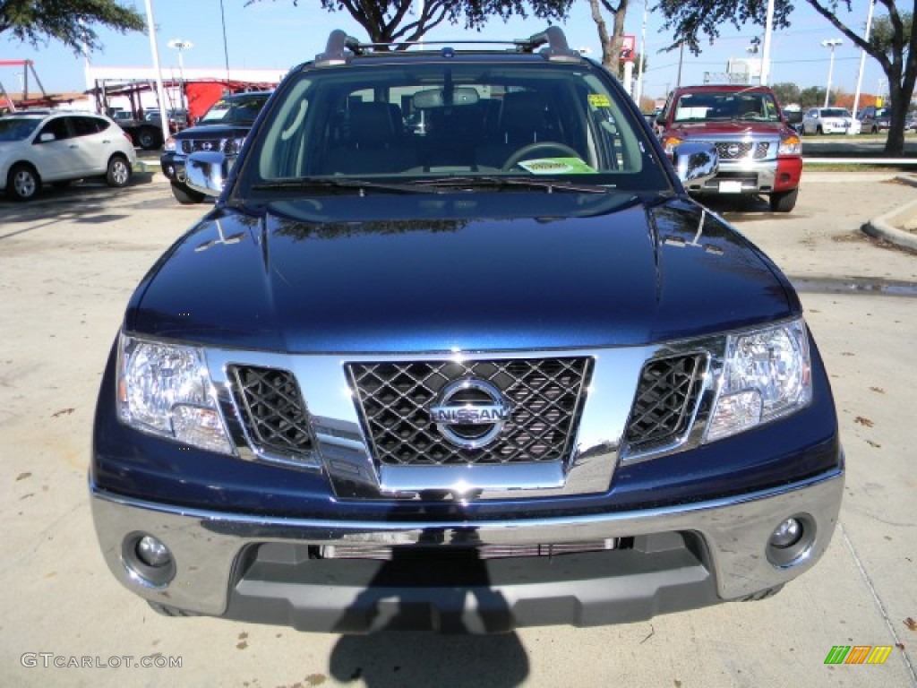 2011 Frontier SL Crew Cab - Navy Blue / Charcoal Leather photo #2