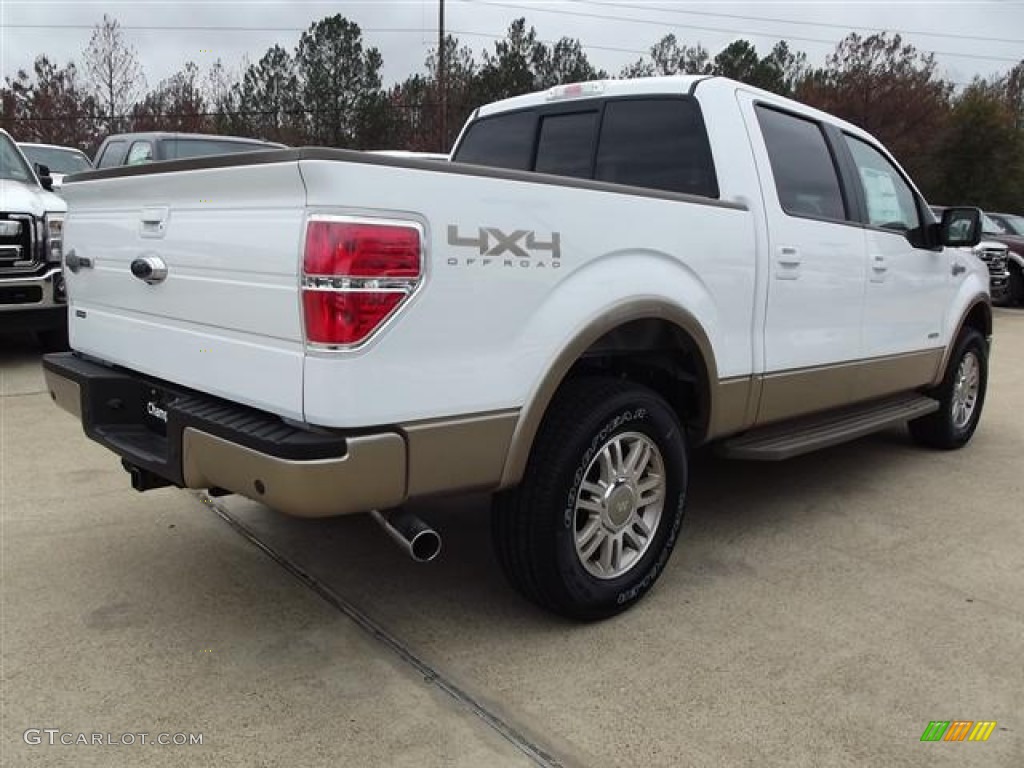 2012 F150 King Ranch SuperCrew 4x4 - Oxford White / King Ranch Chaparral Leather photo #5
