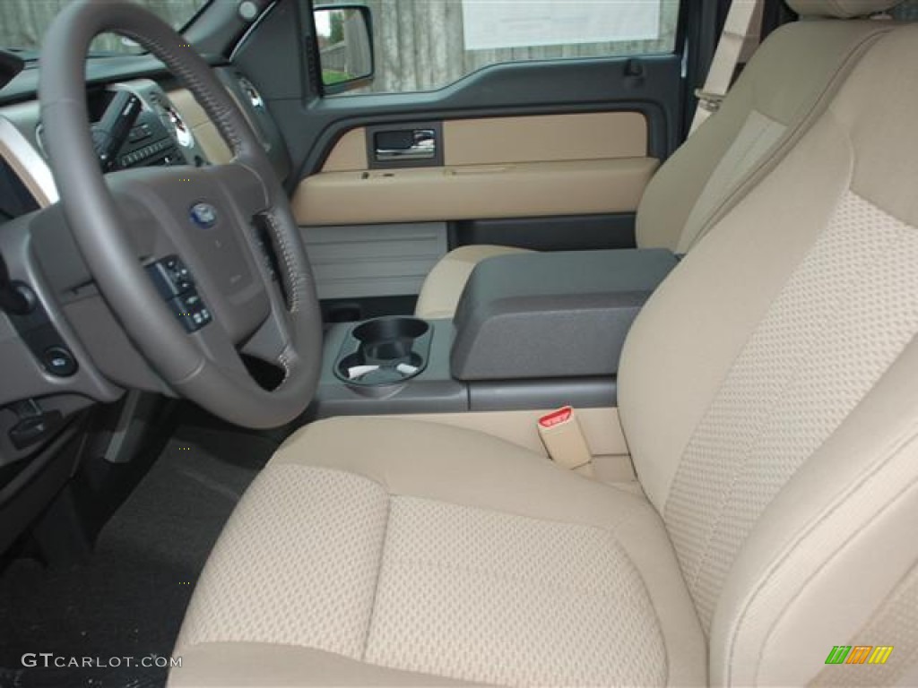 Pale Adobe Interior 2012 Ford F150 XLT SuperCrew Photo #58695068