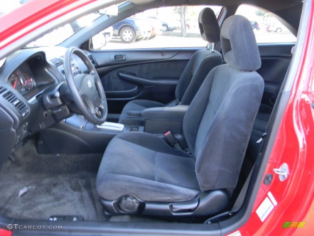 2005 Civic LX Coupe - Rallye Red / Black photo #8
