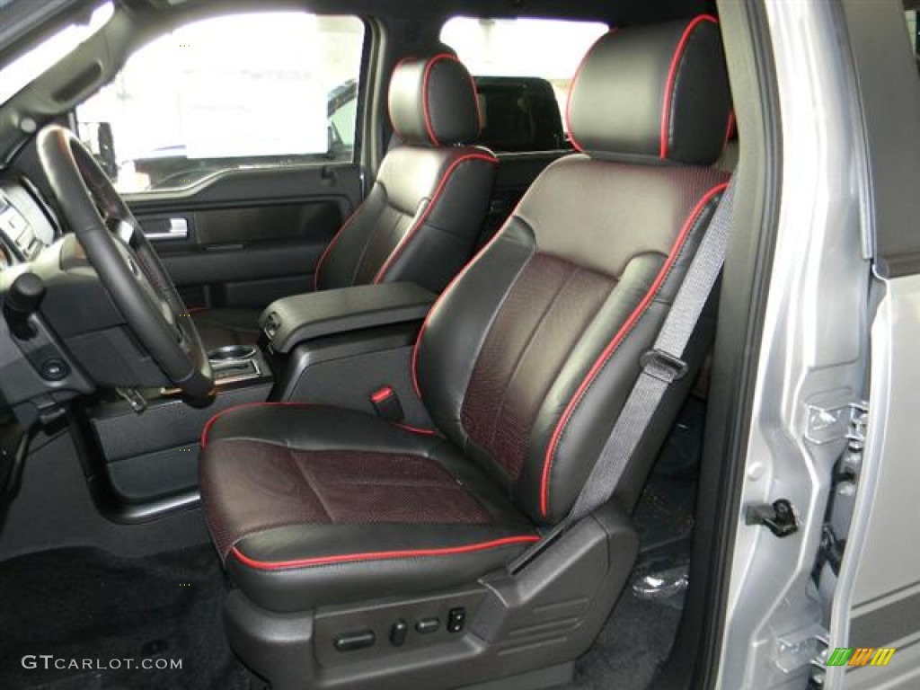 FX Sport Appearance Black/Red Interior 2012 Ford F150 FX4 SuperCrew 4x4 Photo #58695443