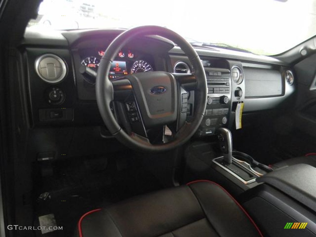 2012 Ford F150 FX4 SuperCrew 4x4 FX Sport Appearance Black/Red Dashboard Photo #58695450