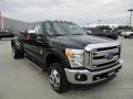 2012 Tuxedo Black Metallic Ford F350 Super Duty Lariat Crew Cab 4x4 Dually  photo #3