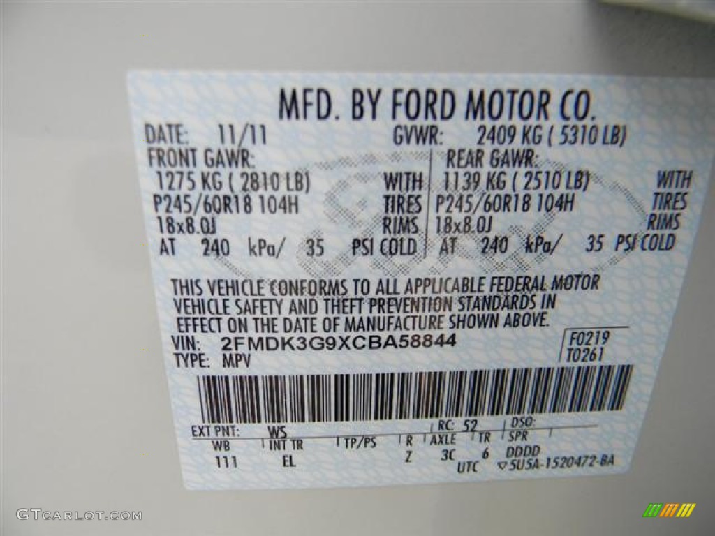 2012 Edge Color Code WS for White Suede Photo #58696022