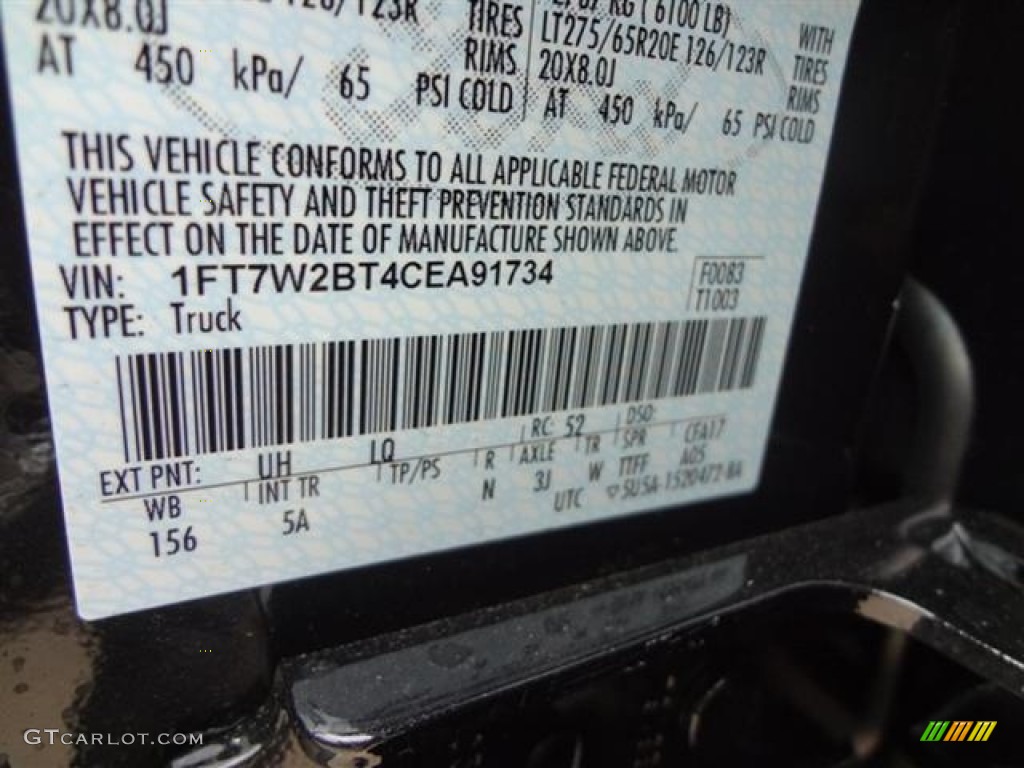 2012 F250 Super Duty Lariat Crew Cab 4x4 - Tuxedo Black Metallic / Adobe photo #29