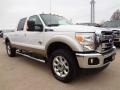 2012 White Platinum Metallic Tri-Coat Ford F250 Super Duty Lariat Crew Cab 4x4  photo #3