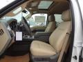 2012 White Platinum Metallic Tri-Coat Ford F250 Super Duty Lariat Crew Cab 4x4  photo #13