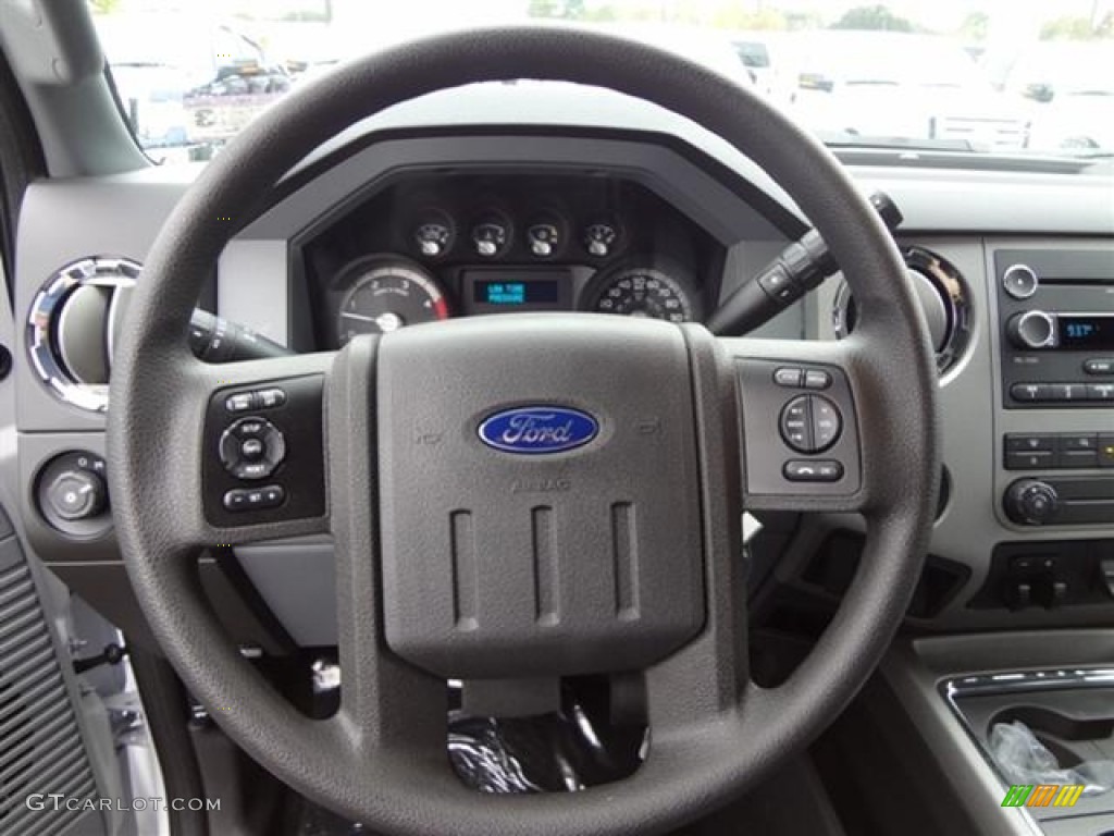2012 Ford F250 Super Duty XLT Crew Cab Steel Steering Wheel Photo #58698491