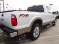 2012 White Platinum Metallic Tri-Coat Ford F250 Super Duty Lariat Crew Cab 4x4  photo #5
