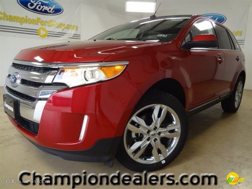 2012 Edge Limited - Red Candy Metallic / Medium Light Stone photo #1