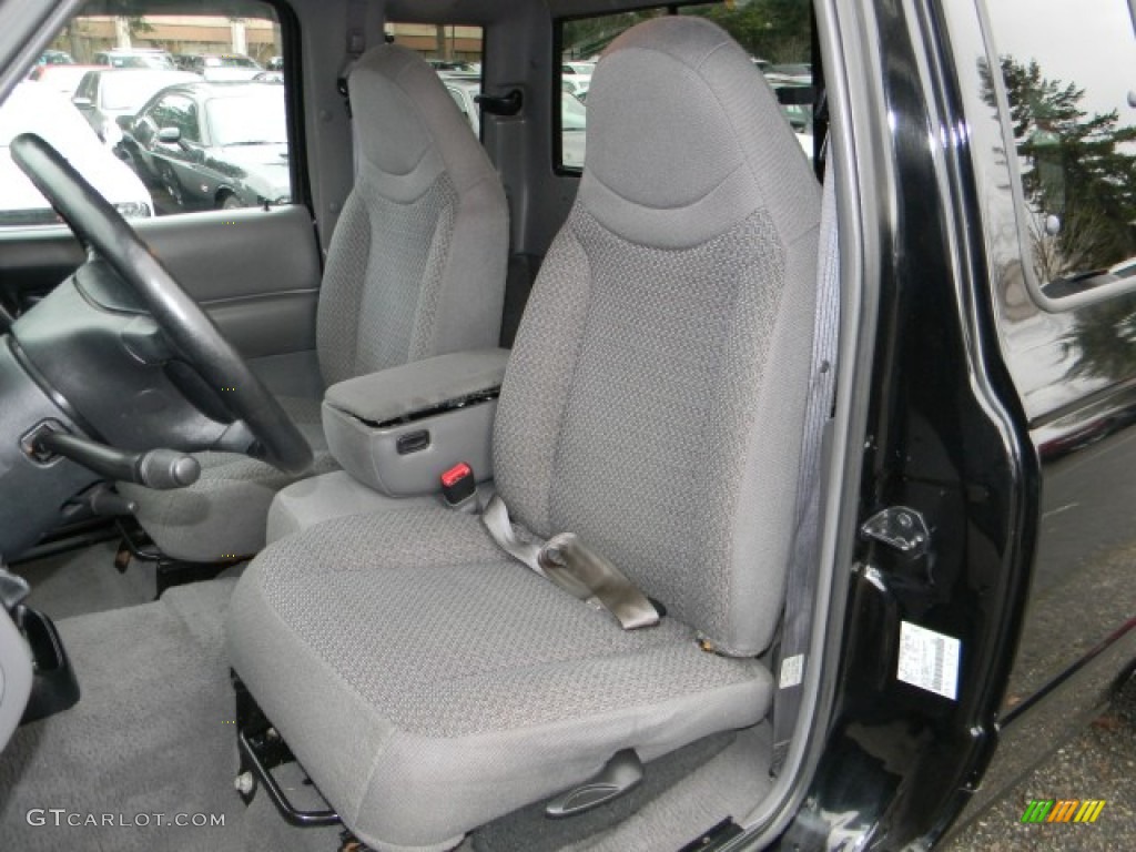 1999 Ranger XLT Extended Cab 4x4 - Black Clearcoat / Medium Graphite photo #8