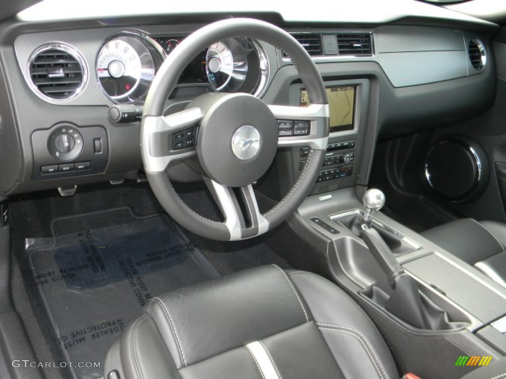 2010 Mustang GT Premium Coupe - Sterling Grey Metallic / Charcoal Black/Cashmere photo #7