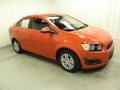 Inferno Orange Metallic - Sonic LT Sedan Photo No. 1