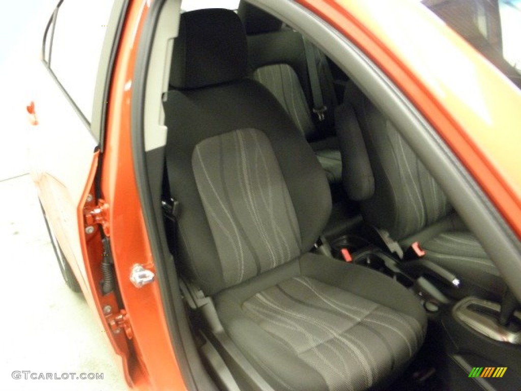 2012 Sonic LT Sedan - Inferno Orange Metallic / Jet Black/Dark Titanium photo #8