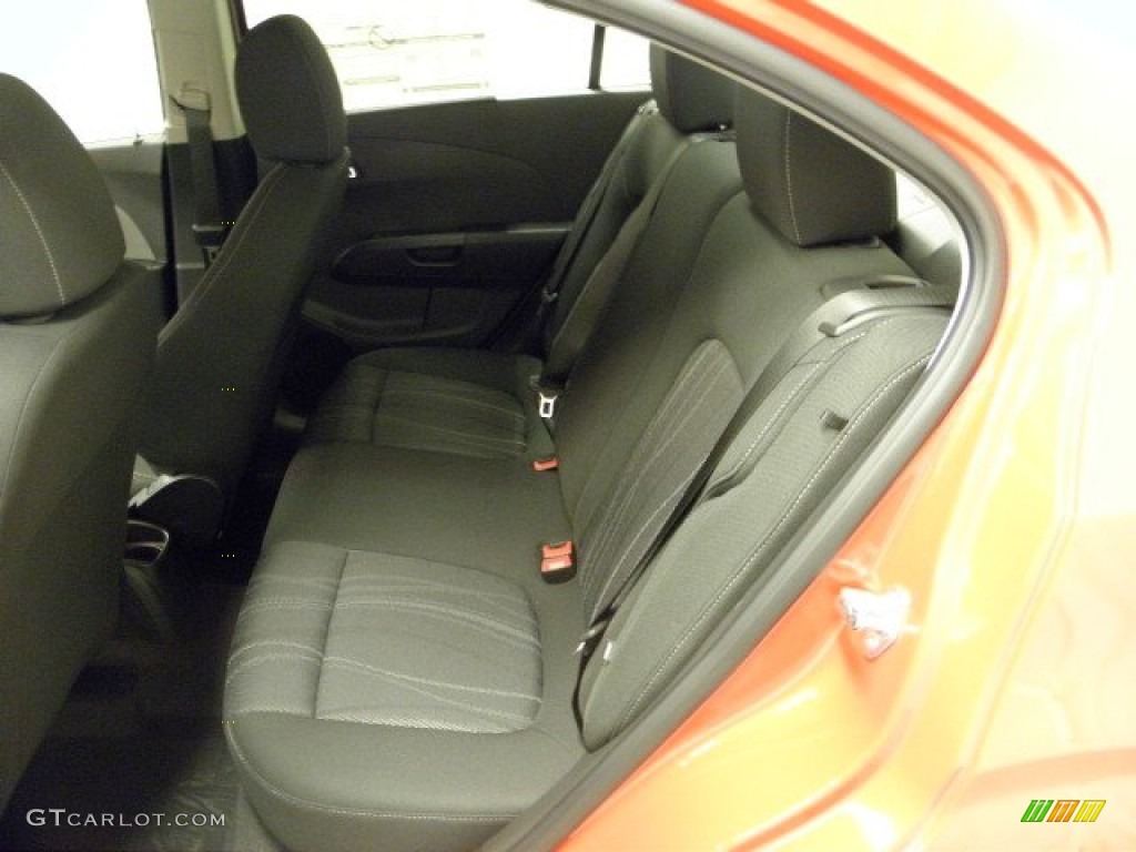2012 Sonic LT Sedan - Inferno Orange Metallic / Jet Black/Dark Titanium photo #12
