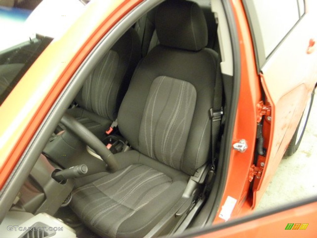 2012 Sonic LT Sedan - Inferno Orange Metallic / Jet Black/Dark Titanium photo #15