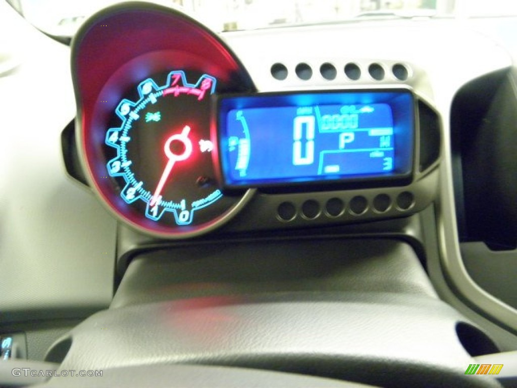 2012 Sonic LT Sedan - Inferno Orange Metallic / Jet Black/Dark Titanium photo #16