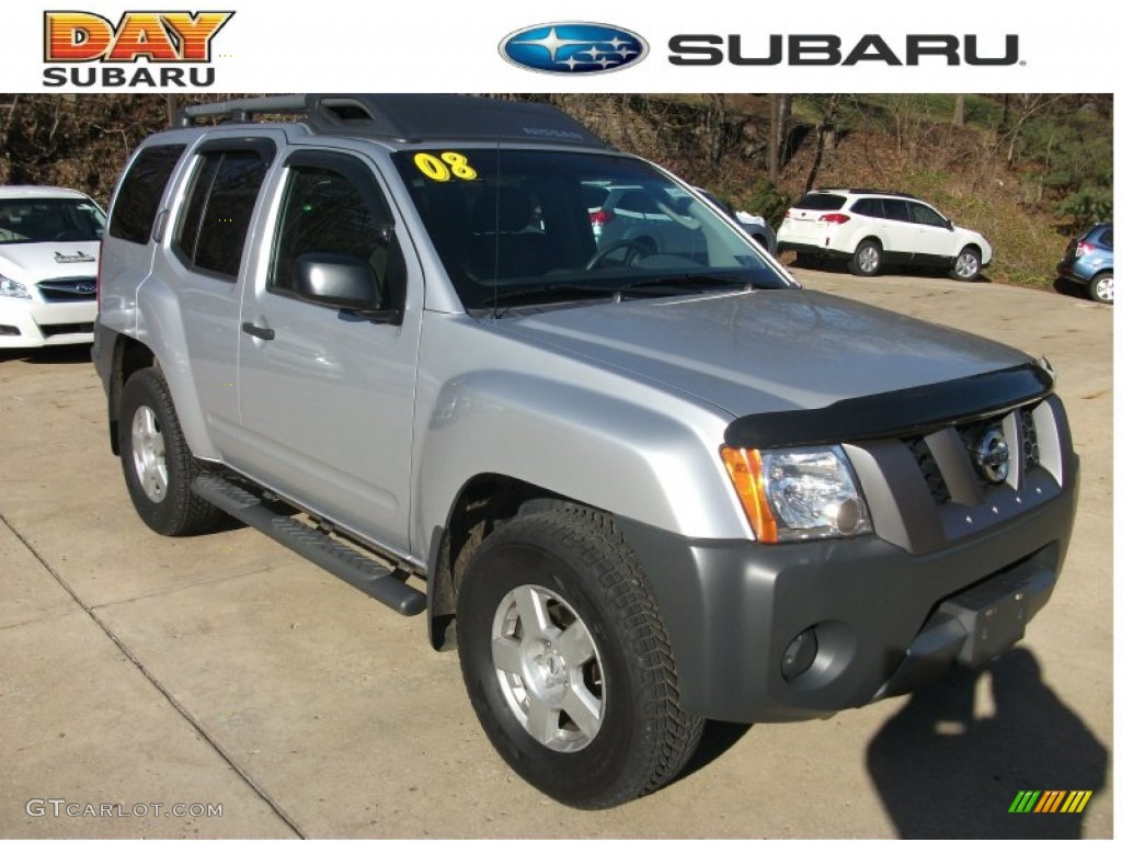 2008 Xterra X 4x4 - Silver Lightning / Steel/Graphite photo #1