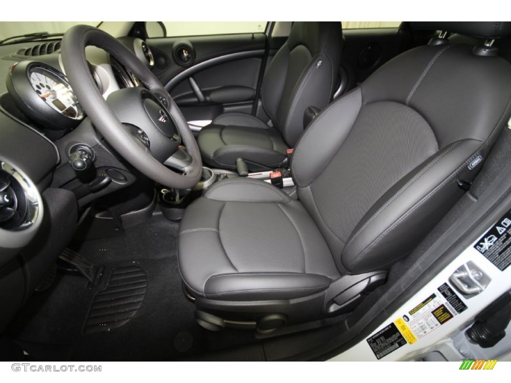 Carbon Black Interior 2012 Mini Cooper S Countryman All4 AWD Photo #58704320