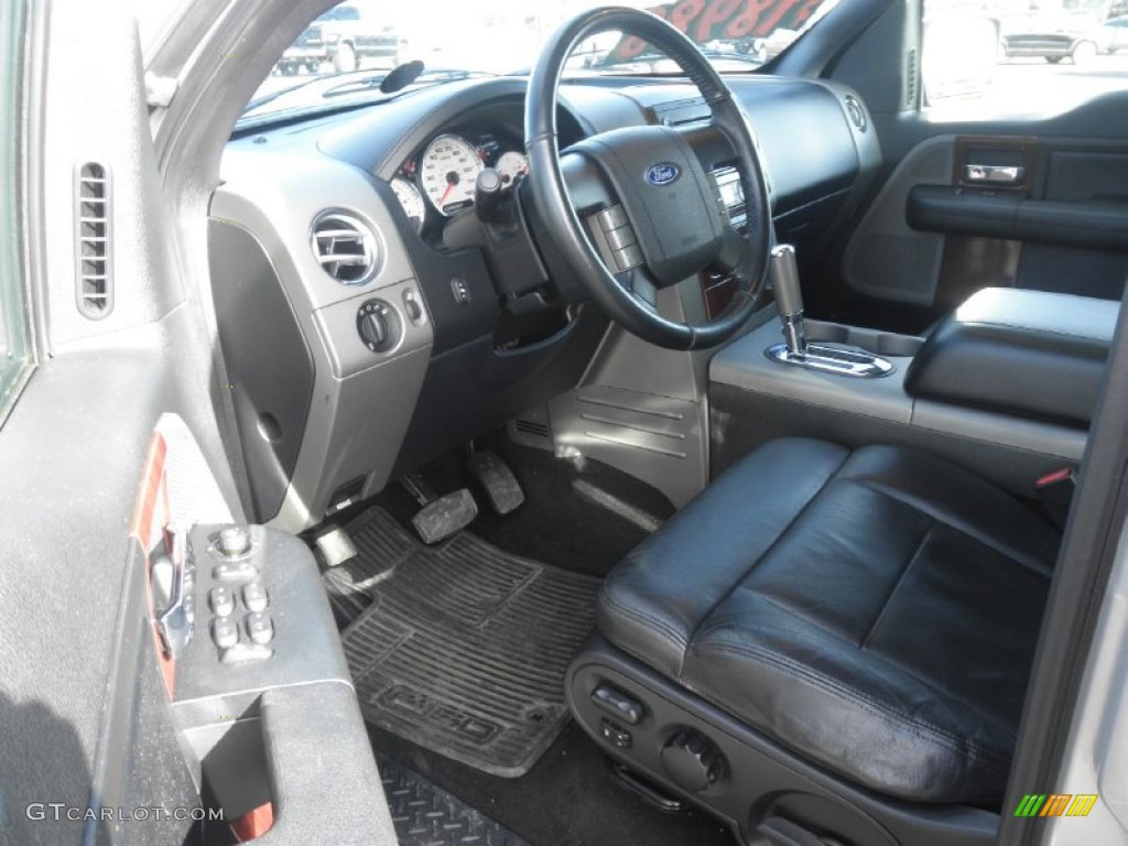 2006 F150 Lariat SuperCrew 4x4 - Silver Metallic / Black photo #7
