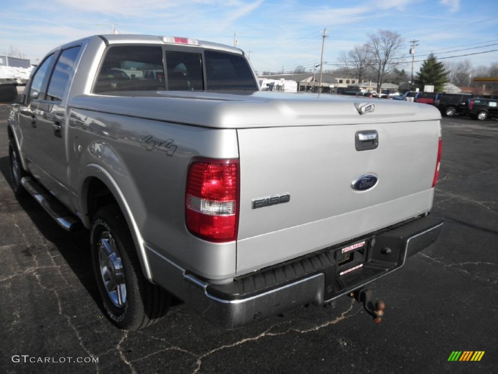 2006 F150 Lariat SuperCrew 4x4 - Silver Metallic / Black photo #17