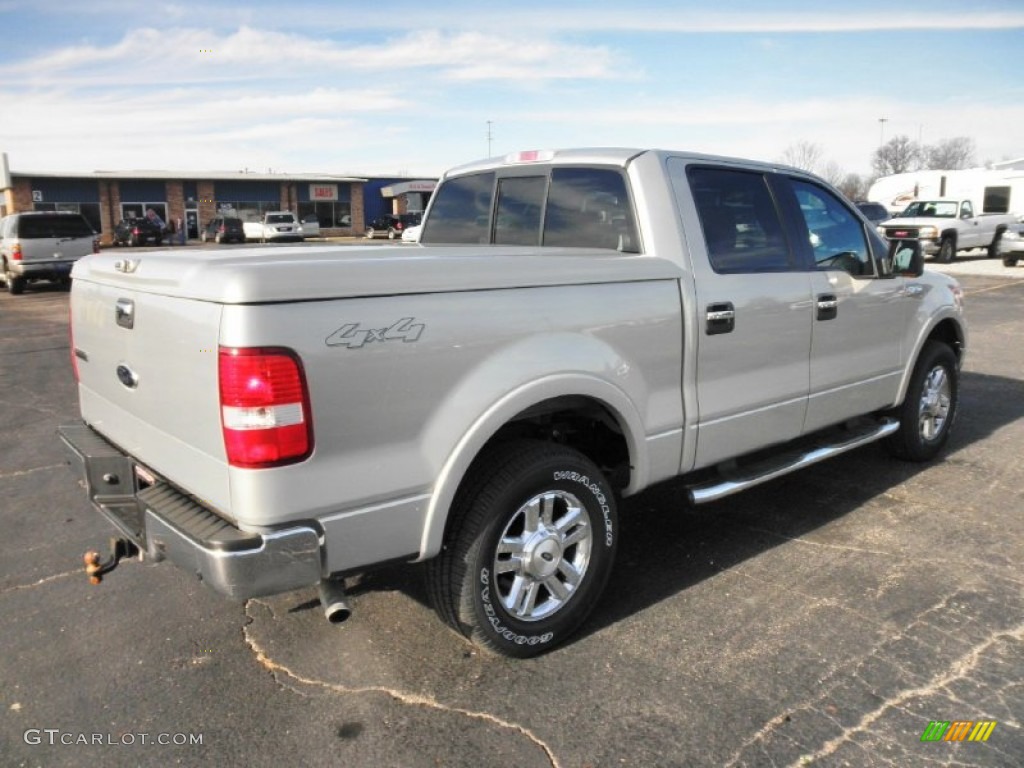 2006 F150 Lariat SuperCrew 4x4 - Silver Metallic / Black photo #23