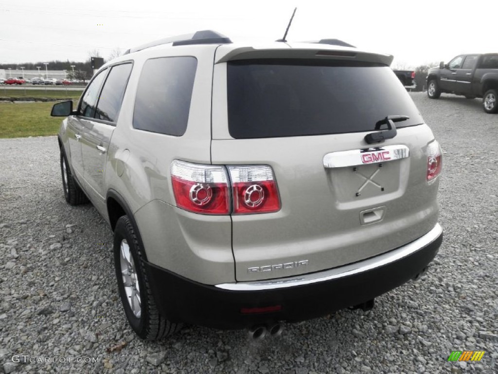 2012 Acadia SL - Gold Mist Metallic / Ebony photo #12