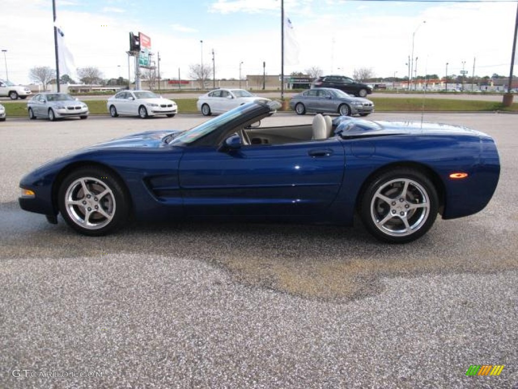 2004 Corvette Convertible - LeMans Blue Metallic / Light Gray photo #7