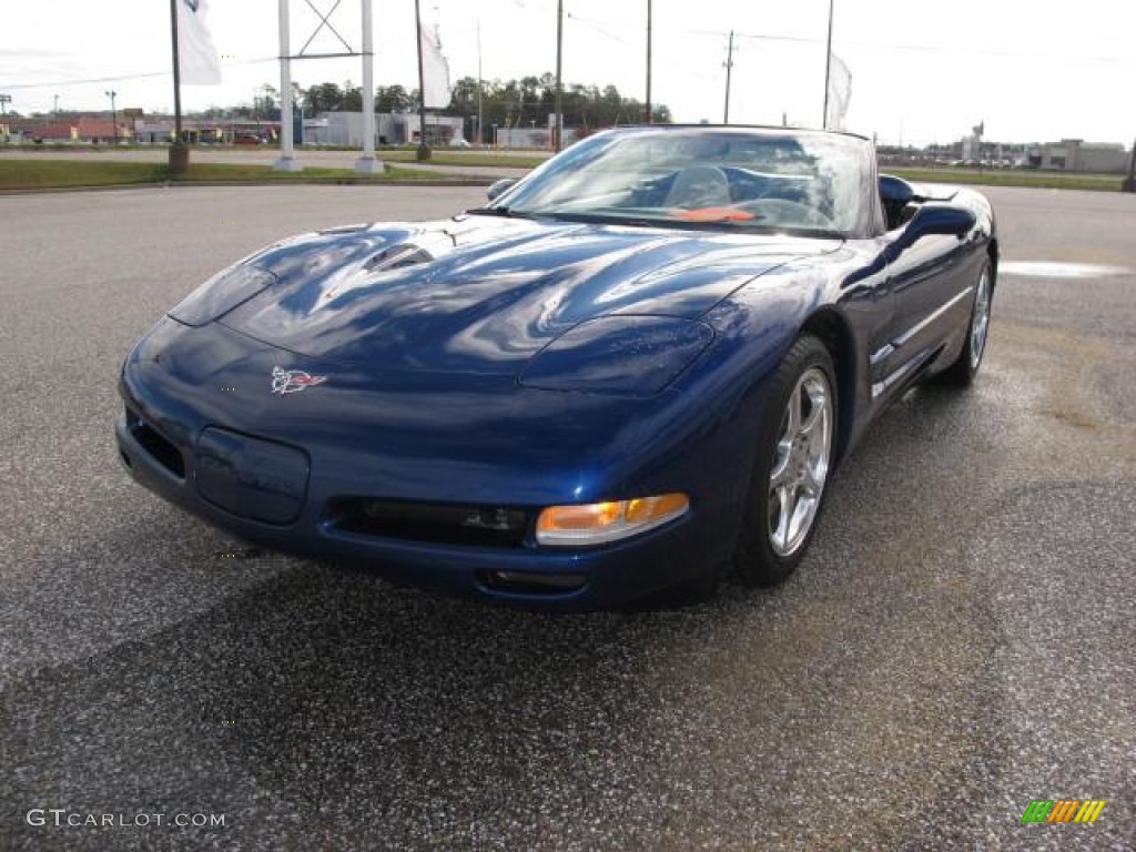 LeMans Blue Metallic 2004 Chevrolet Corvette Convertible Exterior Photo #58707048