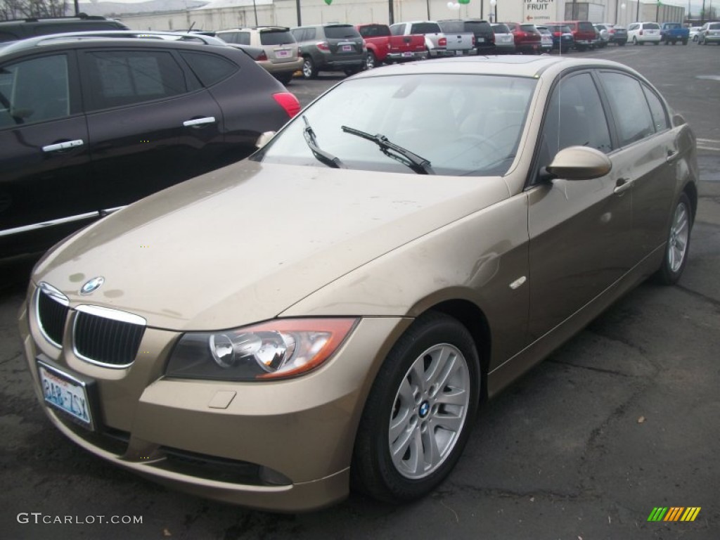 2006 3 Series 325i Sedan - Sonora Metallic / Beige photo #3