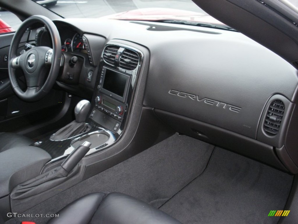 2010 Chevrolet Corvette Convertible Ebony Black Dashboard Photo #58708022